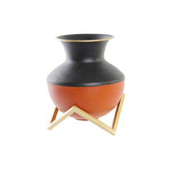 Vase DKD Home Decor Multicolour Metal Modern 18 x 18 x 21 cm-0