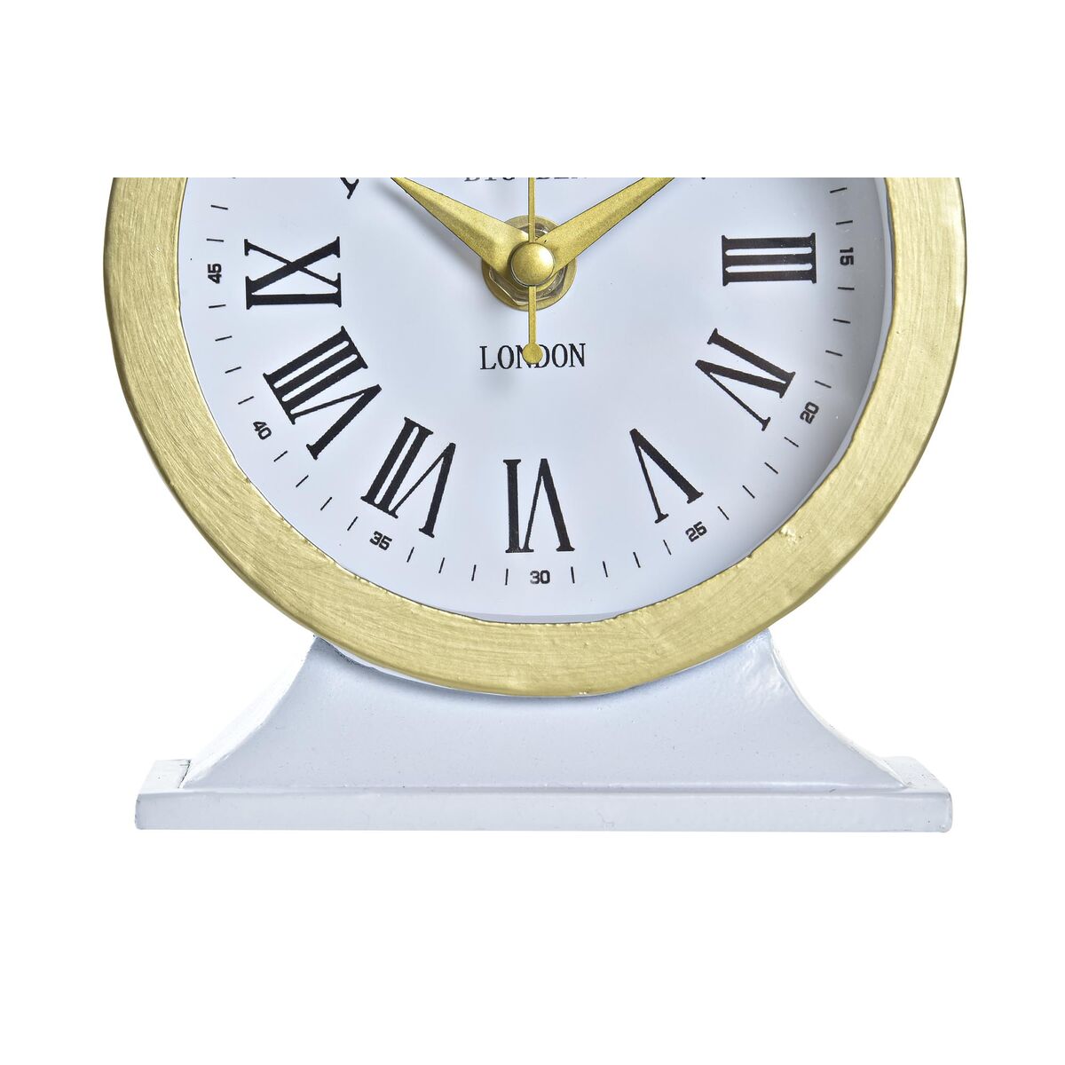 Table clock DKD Home Decor White Black (2 Units)-1