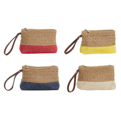 Toilet Bag DKD Home Decor Fibre Yellow Blue White Red Beige (4 Units)-1