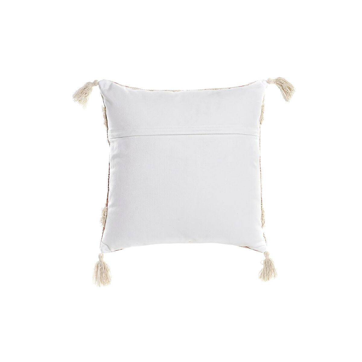 Cushion DKD Home Decor Beige Orange 45 x 10 x 45 cm Fringe-2