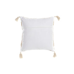Cushion DKD Home Decor Beige Orange 45 x 10 x 45 cm Fringe-2