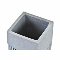 Toothbrush Holder DKD Home Decor Grey Resin 7,6 x 7,6 x 10 cm-1