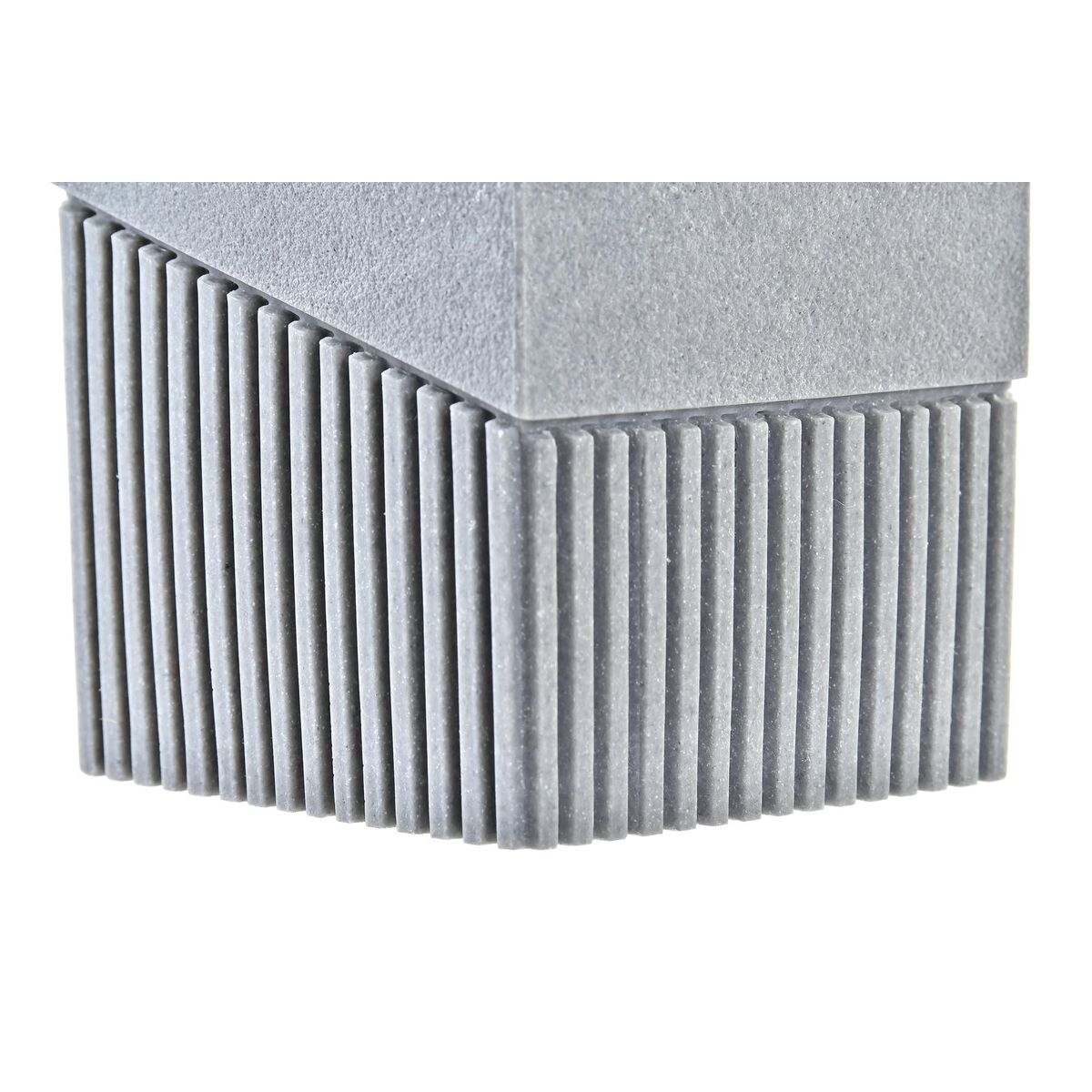 Toothbrush Holder DKD Home Decor Grey Resin 7,6 x 7,6 x 10 cm-2