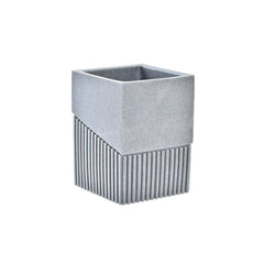 Toothbrush Holder DKD Home Decor Grey Resin 7,6 x 7,6 x 10 cm-0