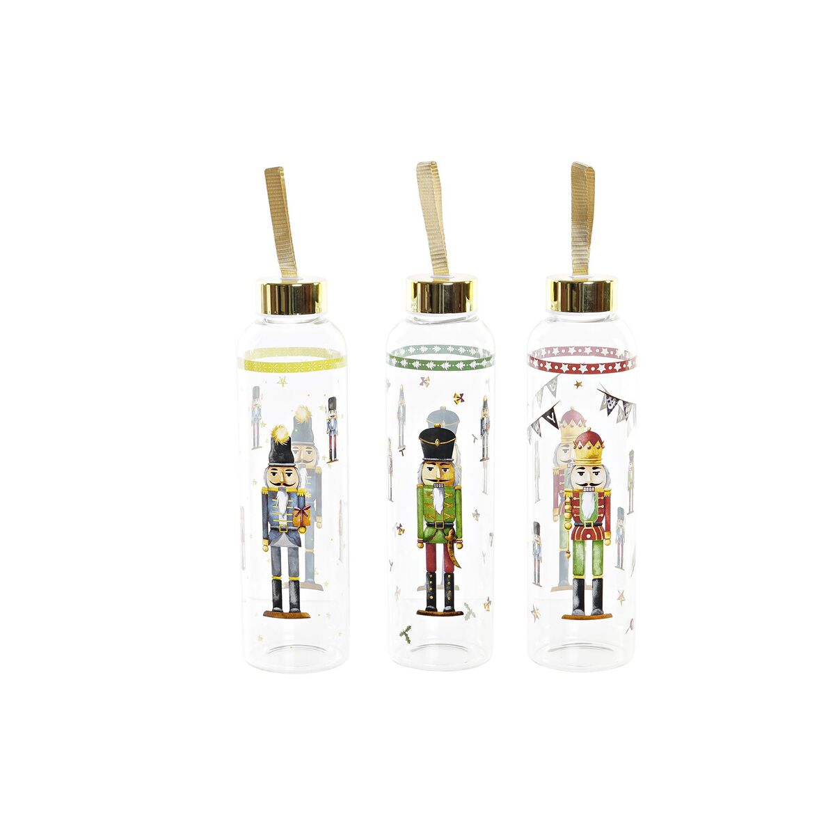 Bottle DKD Home Decor Nutcracker Crystal PVC (550 ml) (3 Units)-0