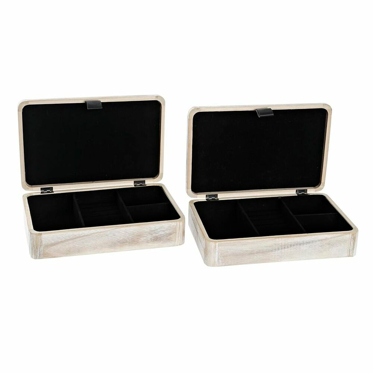 Decorative box DKD Home Decor Natural MDF Wood (2 Units)-3