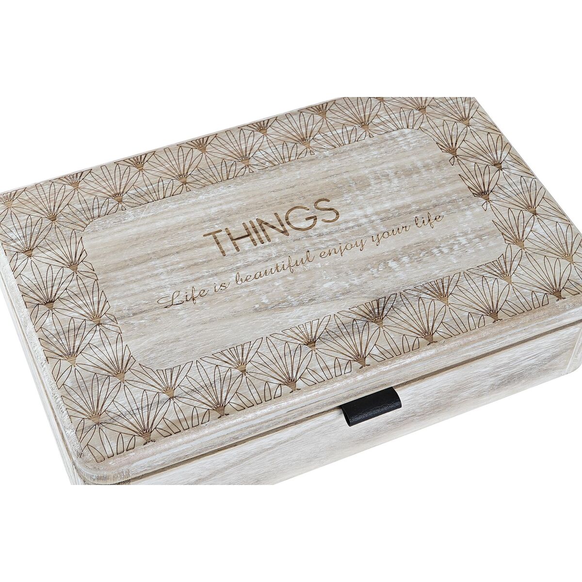 Decorative box DKD Home Decor Natural MDF Wood (2 Units)-2