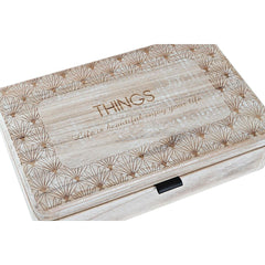 Decorative box DKD Home Decor Natural MDF Wood (2 Units)-2