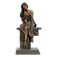 Decorative Figure DKD Home Decor 17 x 11 x 32,50 cm Lady Copper-0