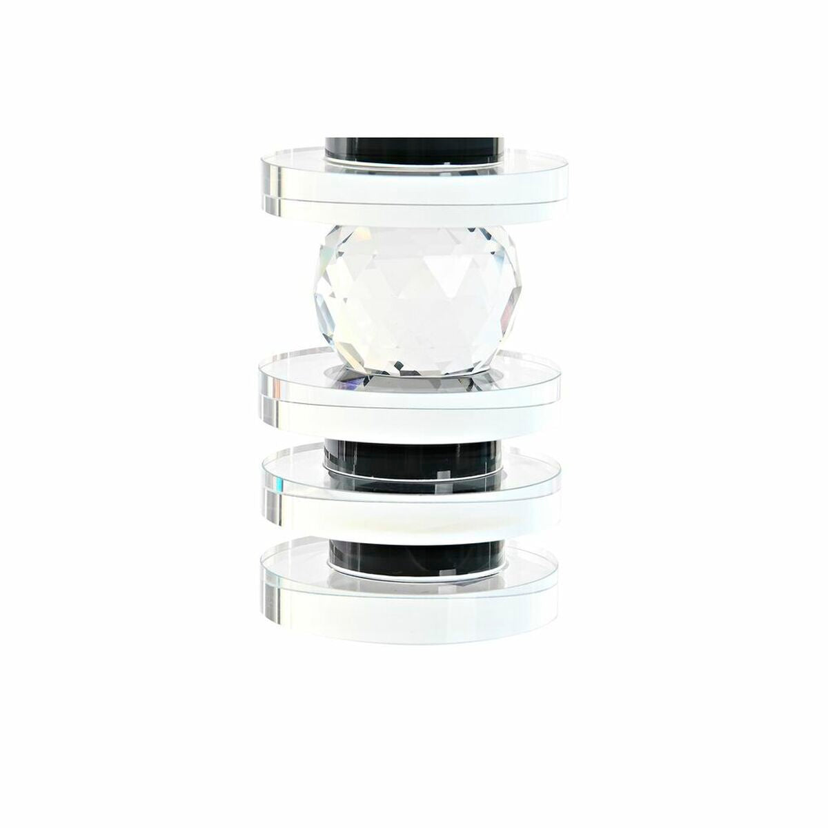 Candleholder DKD Home Decor Blue Black Crystal 6 x 6 x 16 cm-3