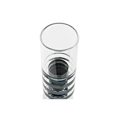 Candleholder DKD Home Decor 6 x 6 x 28 cm Crystal Black Transparent-2