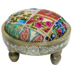 Footrest DKD Home Decor Multicolour 40 x 40 x 22,8 cm (2 Units)-0