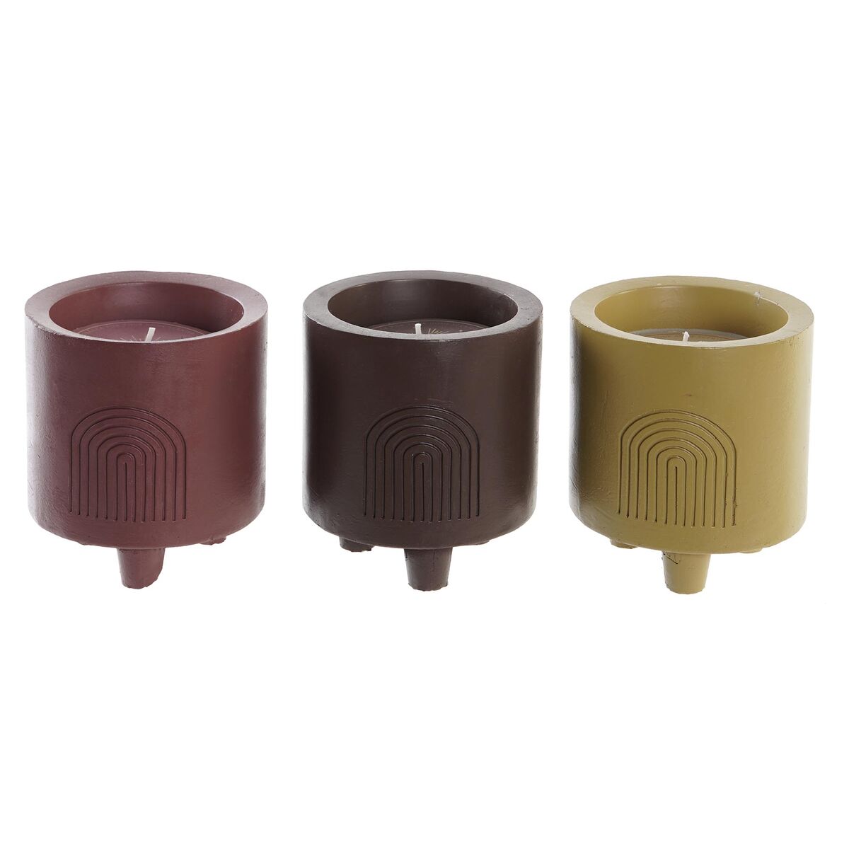Scented Candle DKD Home Decor (150 g) (3 Units)-0