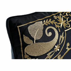 Cushion DKD Home Decor Black Golden 45 x 10 x 45 cm Arab-1