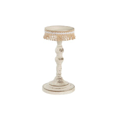 Candleholder DKD Home Decor Metal White 13 x 13 x 25 cm-0