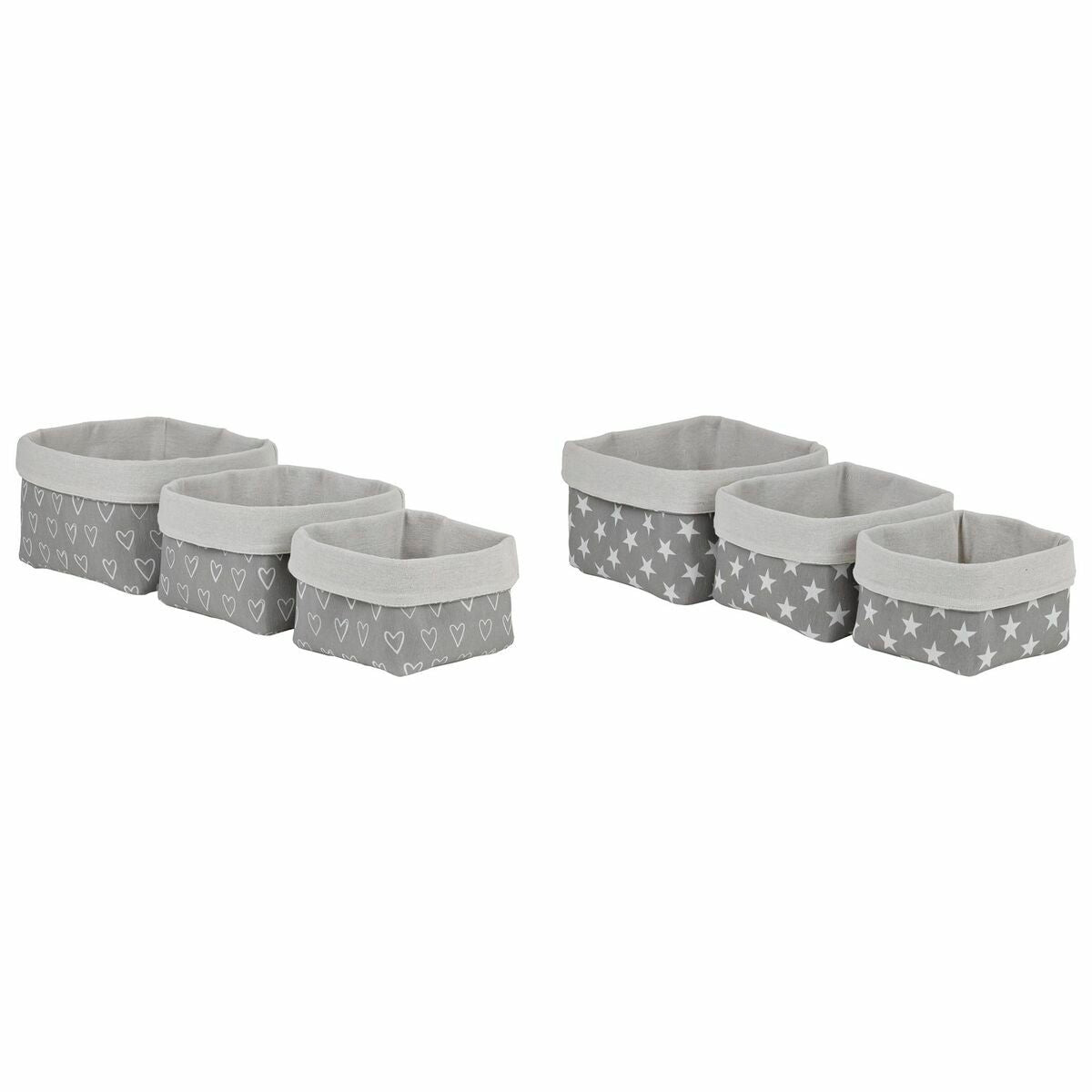 Basket set DKD Home Decor 23 x 23 x 16 cm-0