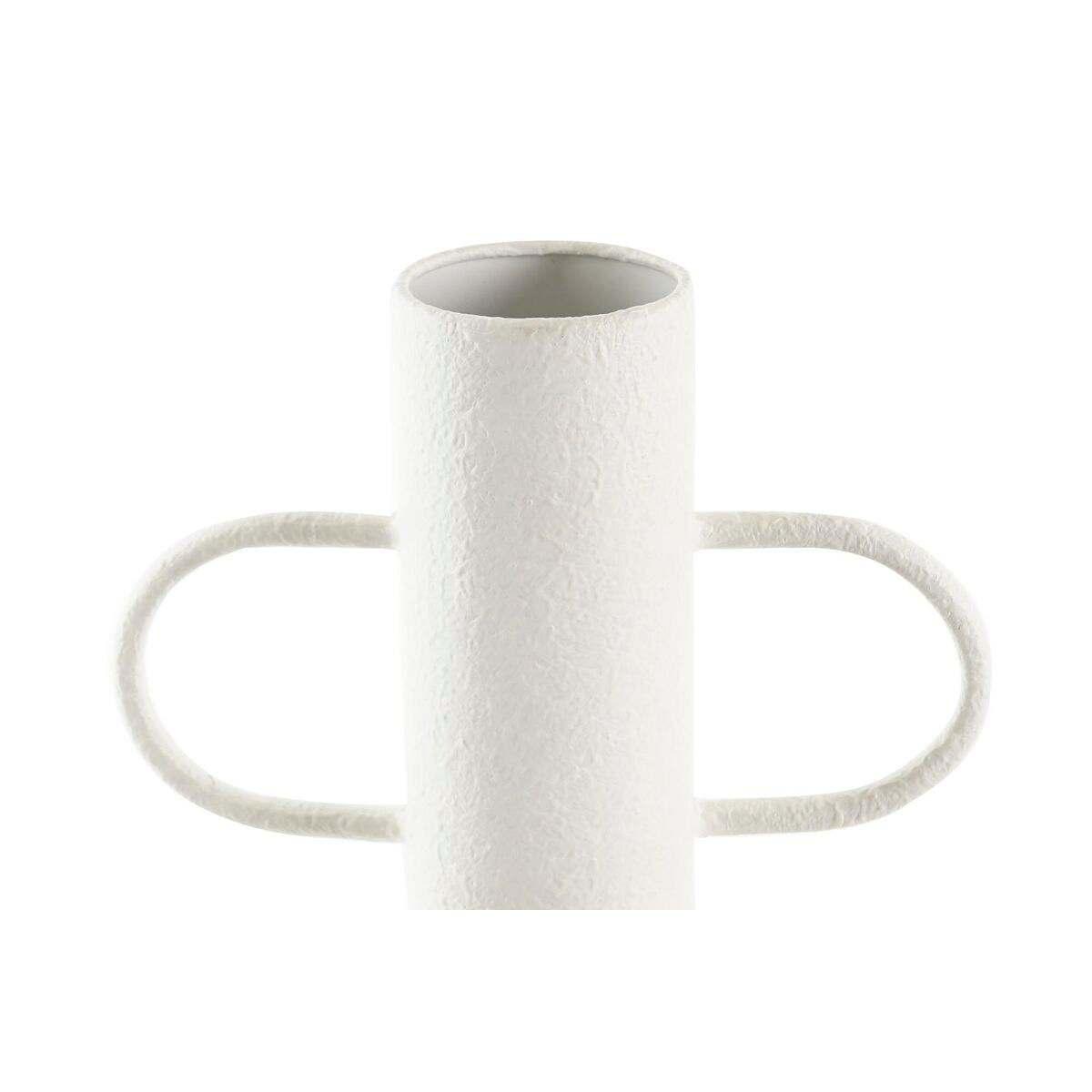 Vase DKD Home Decor White Natural Metal 20 x 16 x 40 cm-2