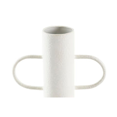 Vase DKD Home Decor White Natural Metal 20 x 16 x 40 cm-2