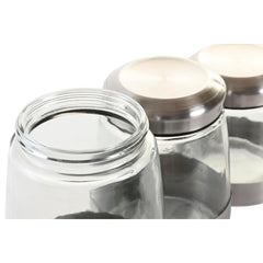 3 Tubs DKD Home Decor Crystal Silver Transparent Stainless steel-1