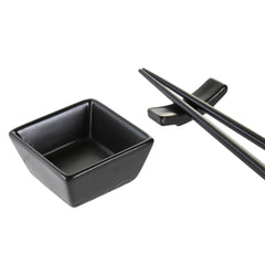 Sushi Set DKD Home Decor Natural Black Bamboo Stoneware Oriental-2