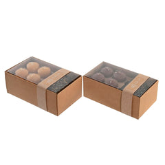 Candle Set DKD Home Decor Brown Mustard (2 Units)-1