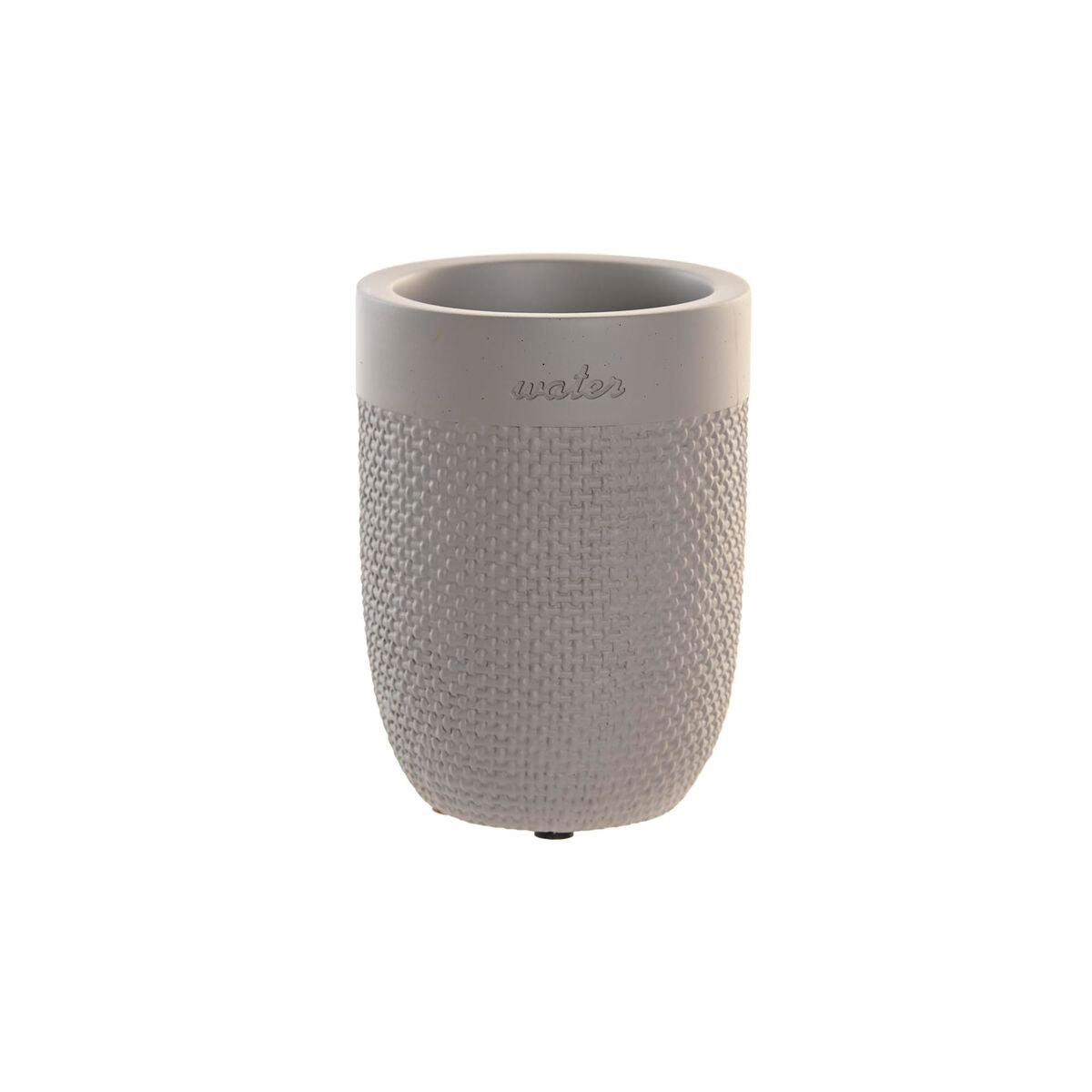 Glass DKD Home Decor Grey Cement 8 x 8 x 10,5 cm-0