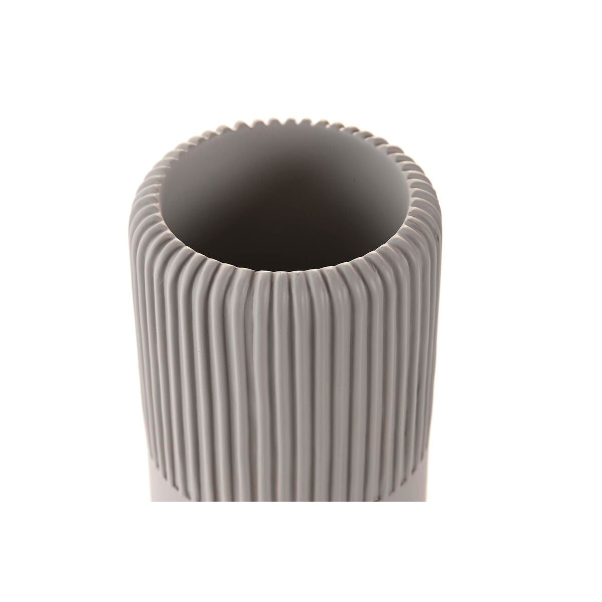 Glass DKD Home Decor Grey Cement 7 x 7 x 11 cm-1