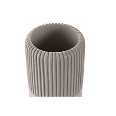 Glass DKD Home Decor Grey Cement 7 x 7 x 11 cm-1