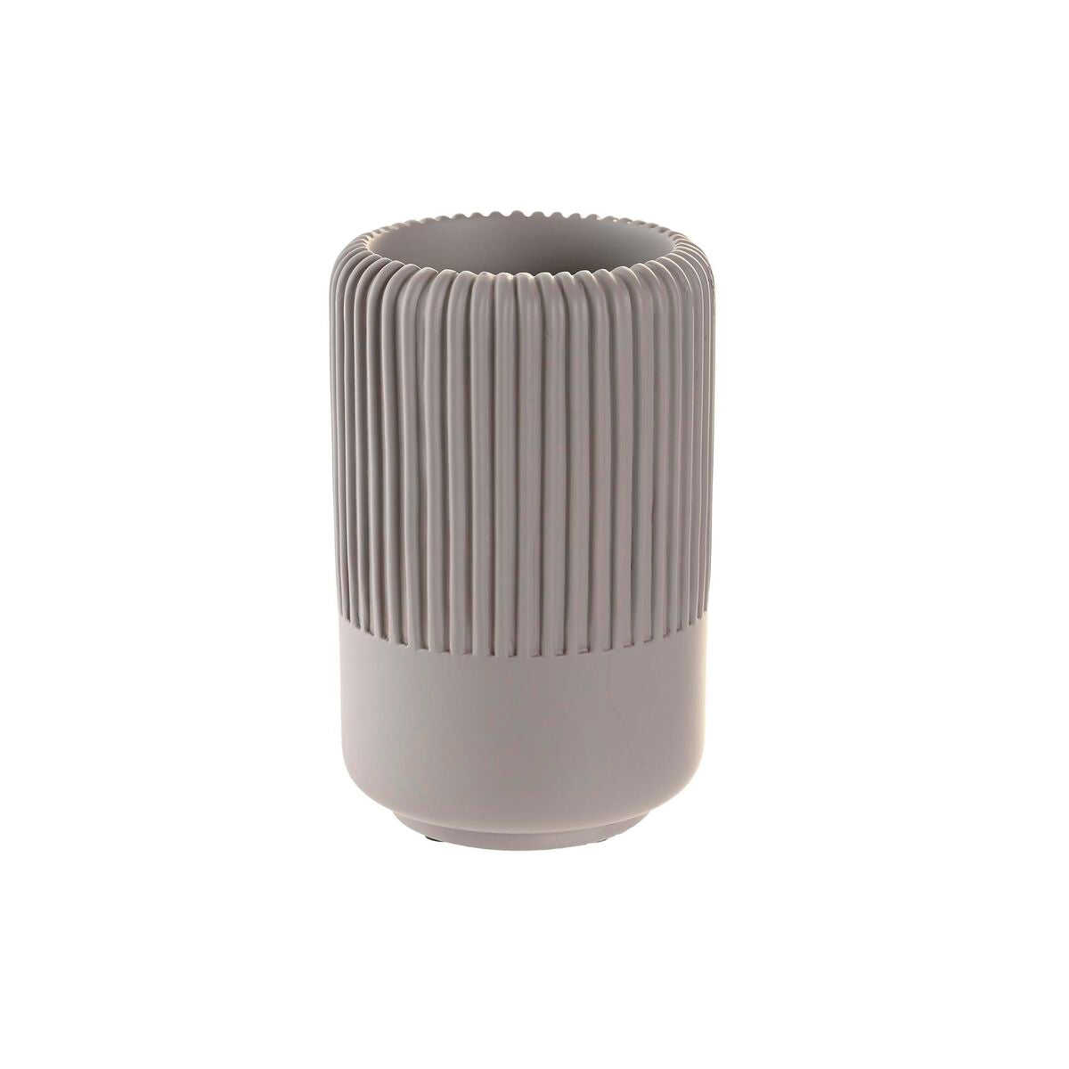Glass DKD Home Decor Grey Cement 7 x 7 x 11 cm-0
