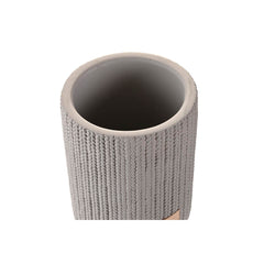 Glass DKD Home Decor Grey Cement 8 x 8 x 10 cm-1