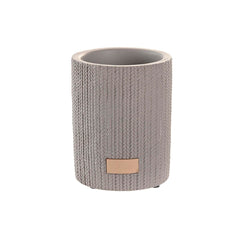 Glass DKD Home Decor Grey Cement 8 x 8 x 10 cm-0