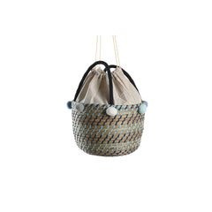 Basket set DKD Home Decor Pompoms 43 x 43 x 43 cm-3