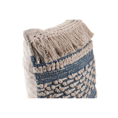 Cushion DKD Home Decor Blue 45 x 10 x 45 cm White Boho-3