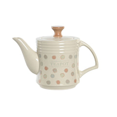 Teapot DKD Home Decor Beige Stoneware 1 L-0