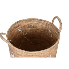 Basket set DKD Home Decor White Natural Rope Seagrass (3 Pieces)-1