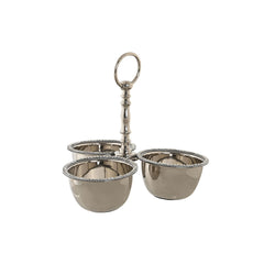 Centerpiece DKD Home Decor Silver Acrylic Aluminium 24 x 24 x 18 cm-0