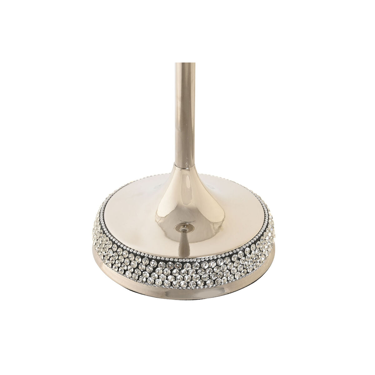 Candleholder DKD Home Decor Silver Acrylic Aluminium 12 x 12 x 36 cm-2