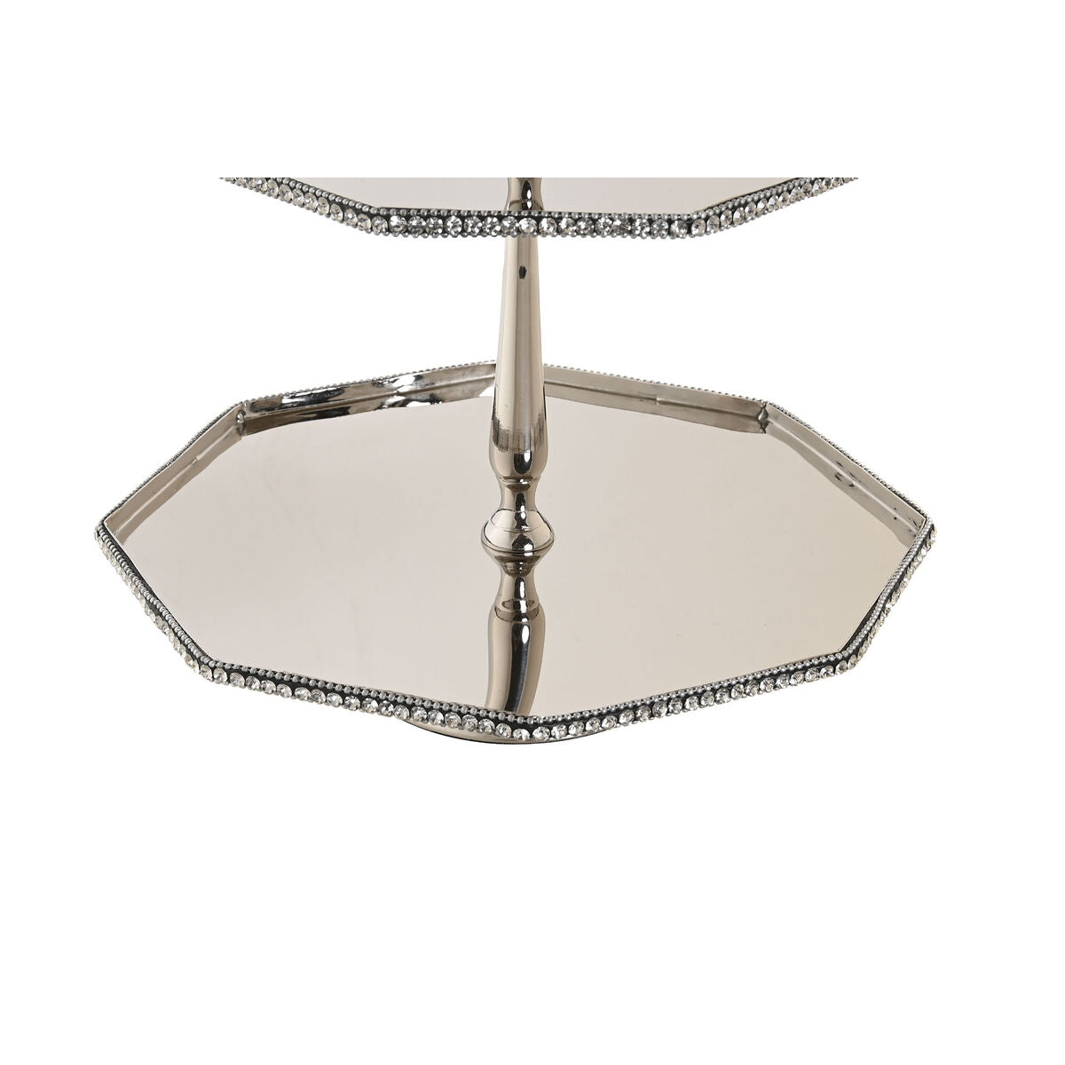 Centerpiece DKD Home Decor Silver Aluminium 28 x 28 x 47 cm-1