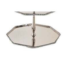 Centerpiece DKD Home Decor Silver Aluminium 28 x 28 x 47 cm-1
