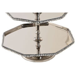 Centerpiece DKD Home Decor Silver Acrylic Aluminium 23 x 23 x 22 cm-1