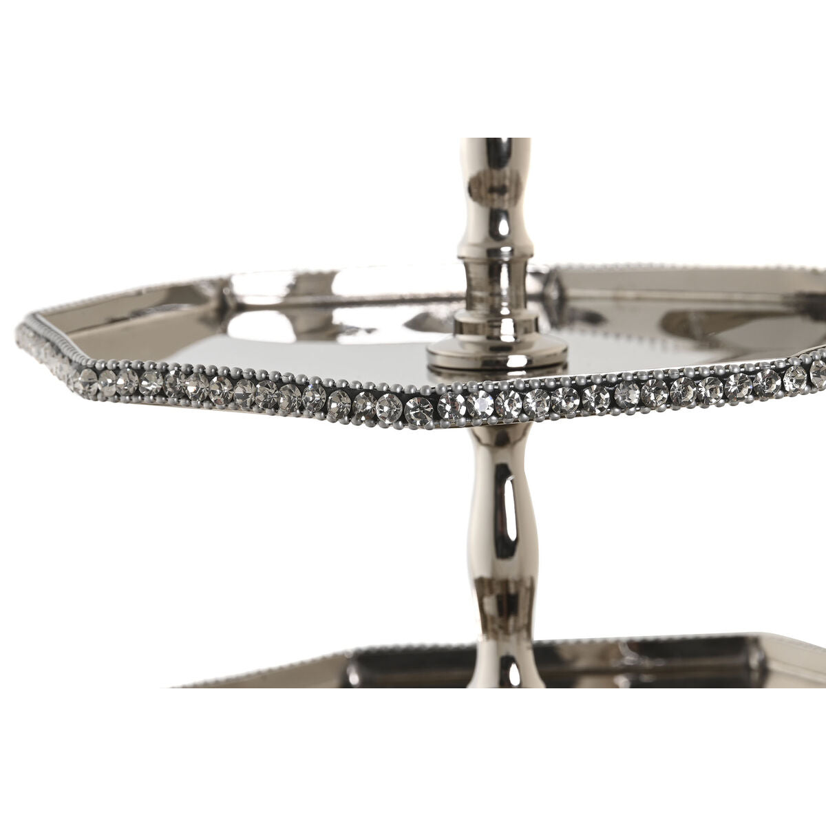 Centerpiece DKD Home Decor Silver Acrylic Aluminium 23 x 23 x 22 cm-2