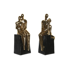 Bookend DKD Home Decor 9 x 8 x 26 cm Resin Glam-1