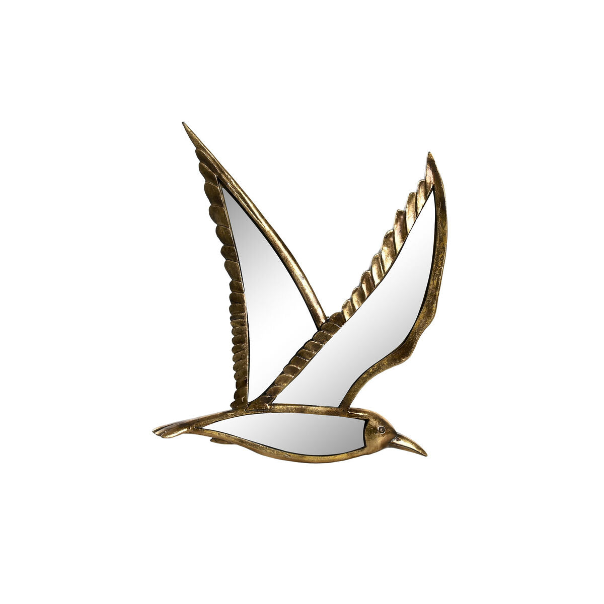 Decorative Figure DKD Home Decor 32,5 x 3 x 28 cm Golden Bird-0