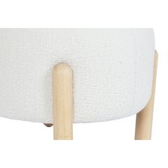 Footrest DKD Home Decor 45 x 45 x 36 cm Wood White-1