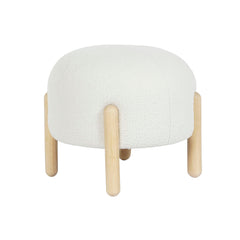 Footrest DKD Home Decor 45 x 45 x 36 cm Wood White-0
