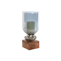 Candleholder DKD Home Decor 16,5 x 16,5 x 38,5 cm Crystal Aluminium-1