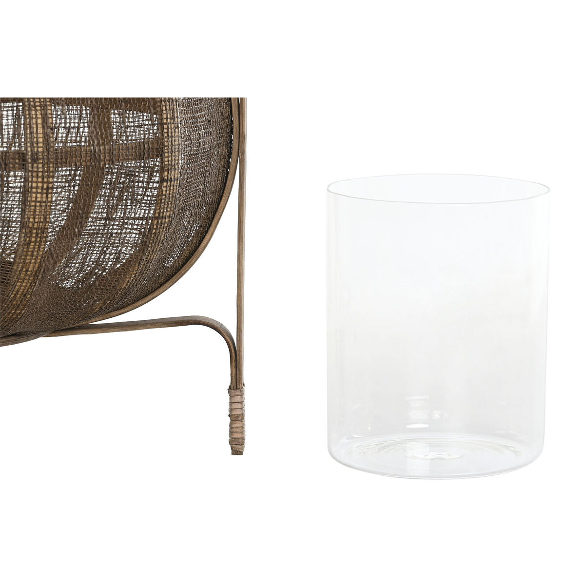 Candleholder DKD Home Decor Brown Natural Bamboo 35 x 35 x 47 cm-1