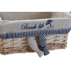 Basket set DKD Home Decor Spirals Mediterranean 48 x 38 x 13 cm-3