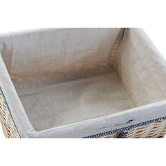 Basket set DKD Home Decor Spirals Mediterranean 48 x 38 x 13 cm-2