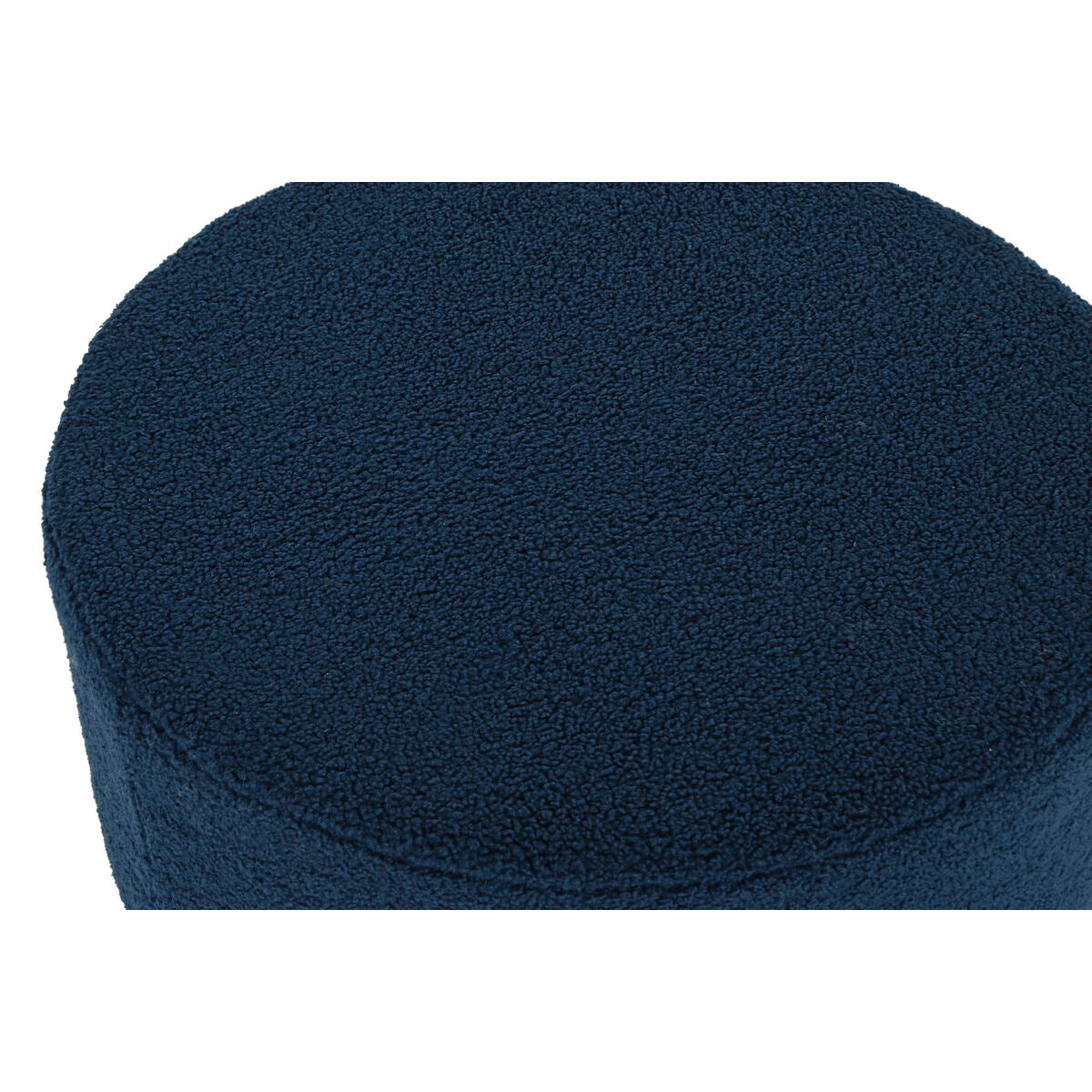 Footrest DKD Home Decor Blue Velvet 55 x 55 x 40 cm-3